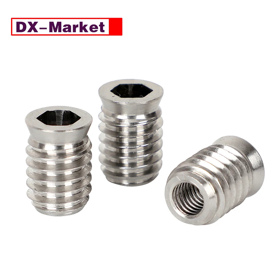 M3 M4 M5 M6 M8 M10 Hex Socket Self Tapping Nut , 304 Stainless Steel Embedded Furniture Nuts ,B063