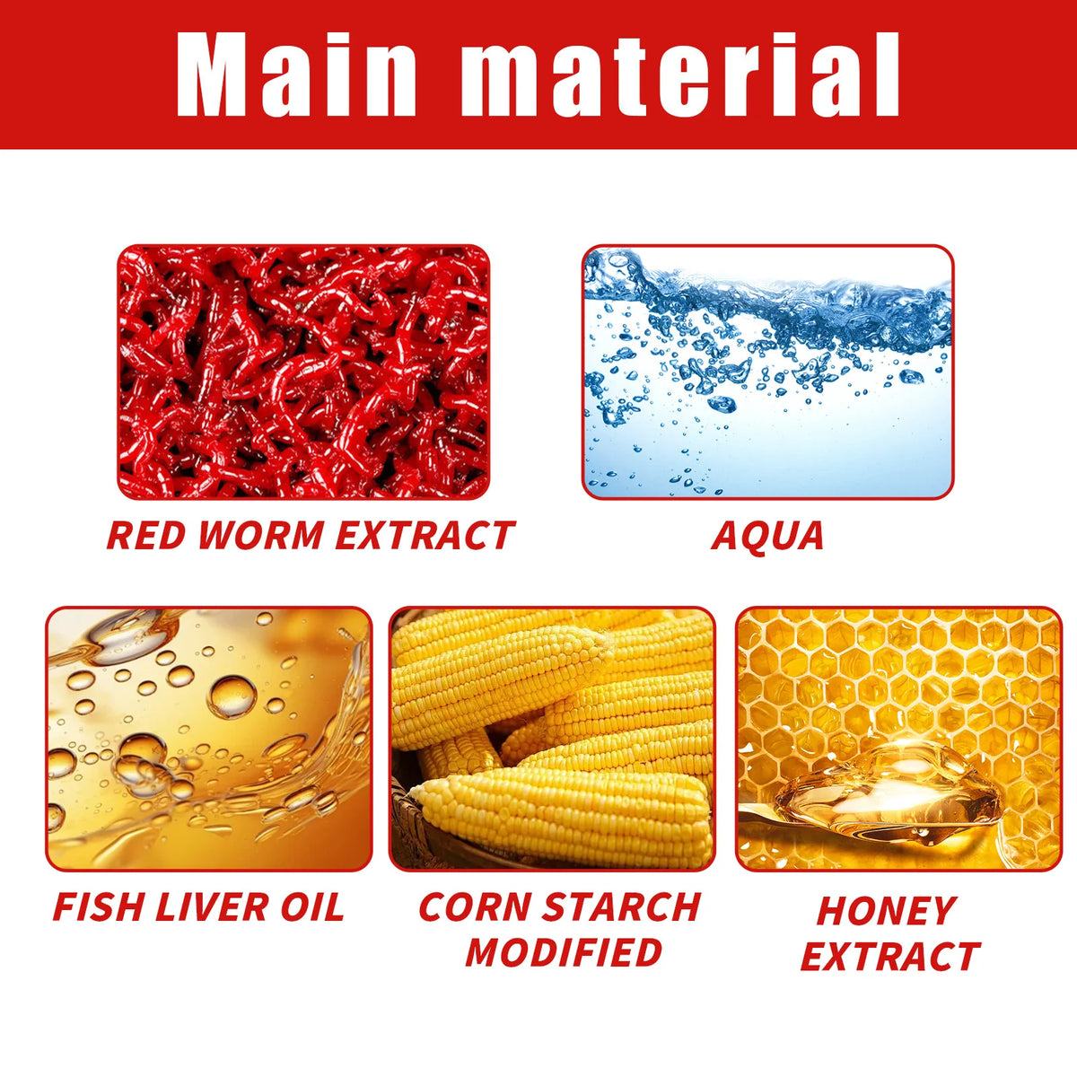 High Concentrate Red Worm Liquid Fish Attractant Bait Red Worm Extract Carp Crucian Bream Fishing Lure Additive Strong Smell Pheromone Freshwater Fishing Supplies