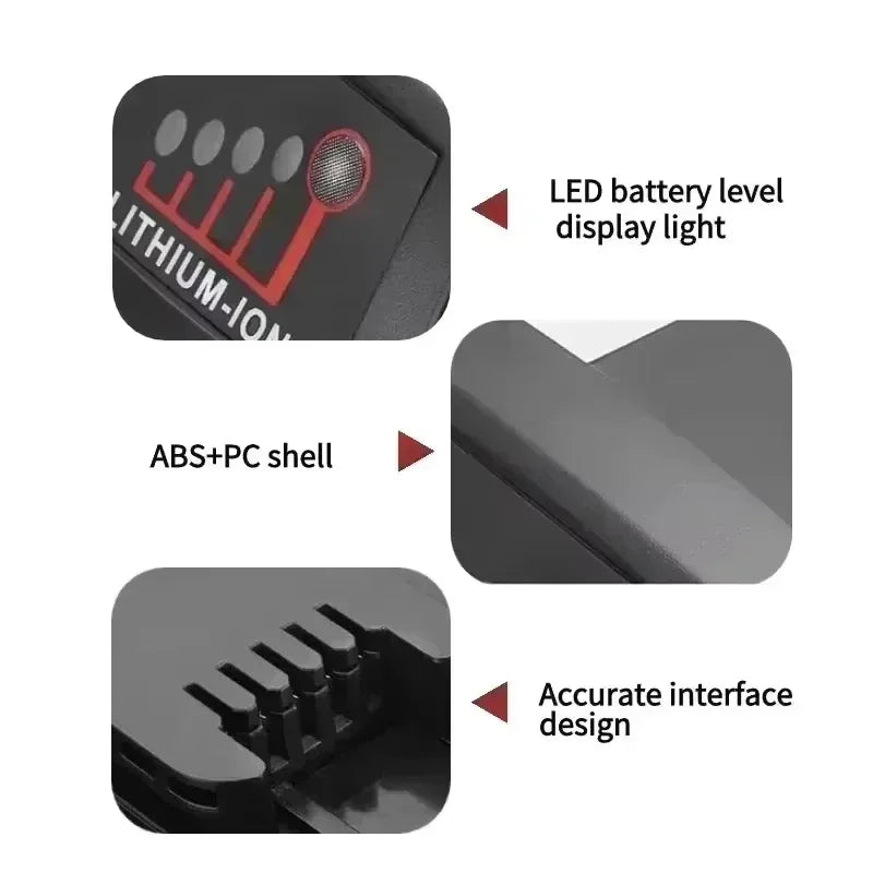 For Milwaukee 18V Battery 5Ah/6Ah/9Ah Lithium Replacement Battery For Milwaukee 48-11-1860 48-11-1850 48-11-1840 Tool Battery🛟