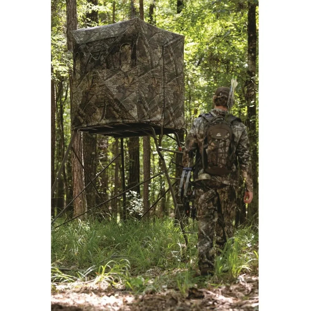 New US Shipping 6ft Tripod Hunting Tower Blind 2-Man Stand Equipment