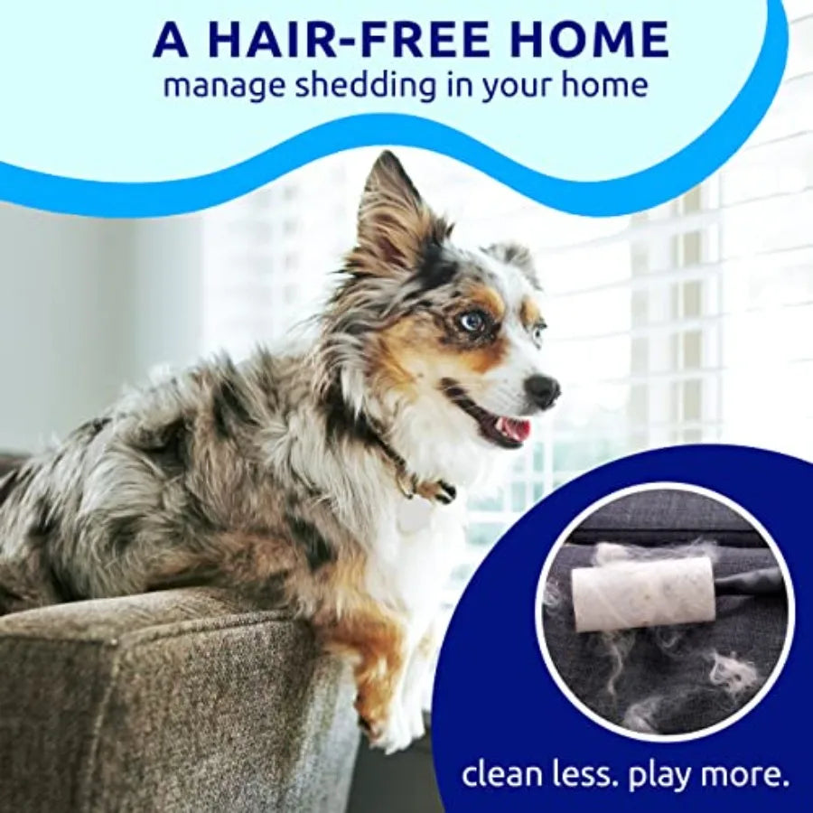 Deshedding dog brush for indoor cats and dogs double-sided, skin-friendly tool in gray, stainless steel and silicone, gentle on
