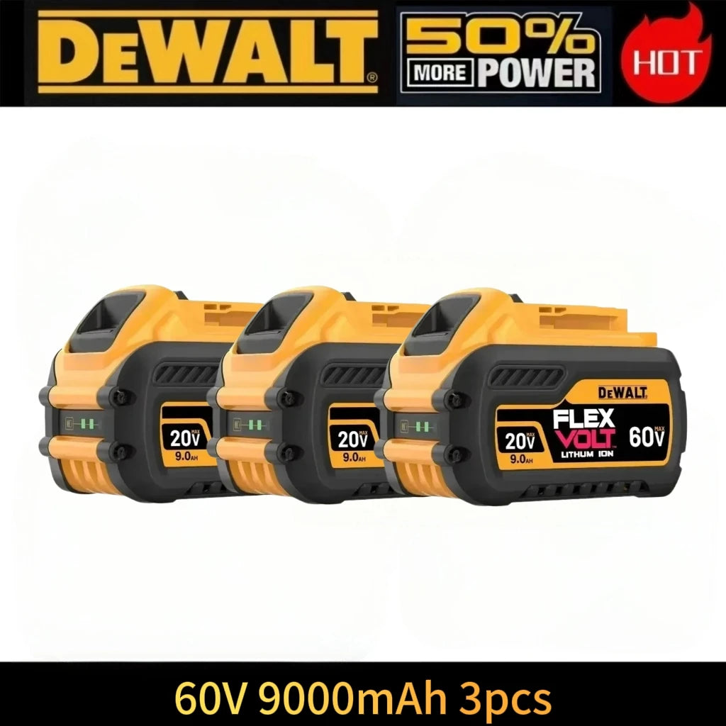 Original Dewalt 60V/20V Battery, 5AH 6AH 9AH Dewalt Battery,  DCF DCD DCG DCS DWE Series  Power Tools Battery Free Air Shipping
