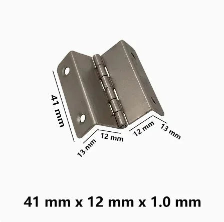 20pcs Thickened iron silent three fold hinge four fold double bend engineering cabinet door furniture hinge hardware accessories