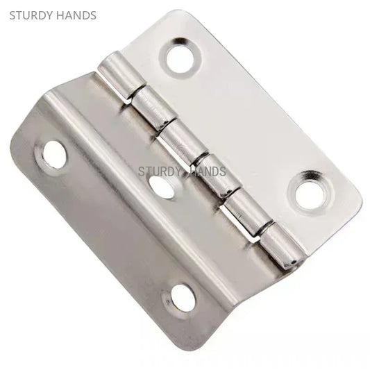 20pcs Thickened iron silent three fold hinge four fold double bend engineering cabinet door furniture hinge hardware accessories