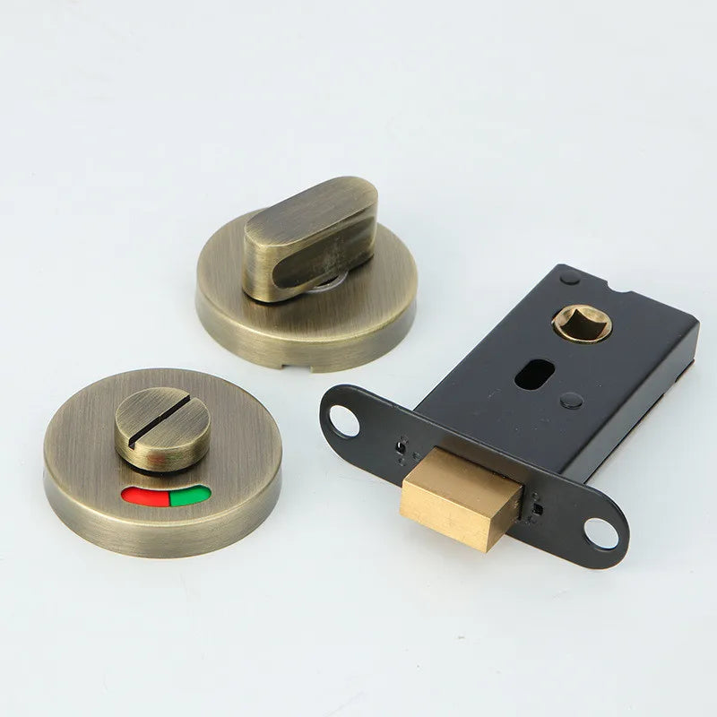 Indicator Door Lock Public Toilet WC Hardware Bolt Latch For Bathroom Stainless Steel Deadbolt Office Dressing Room