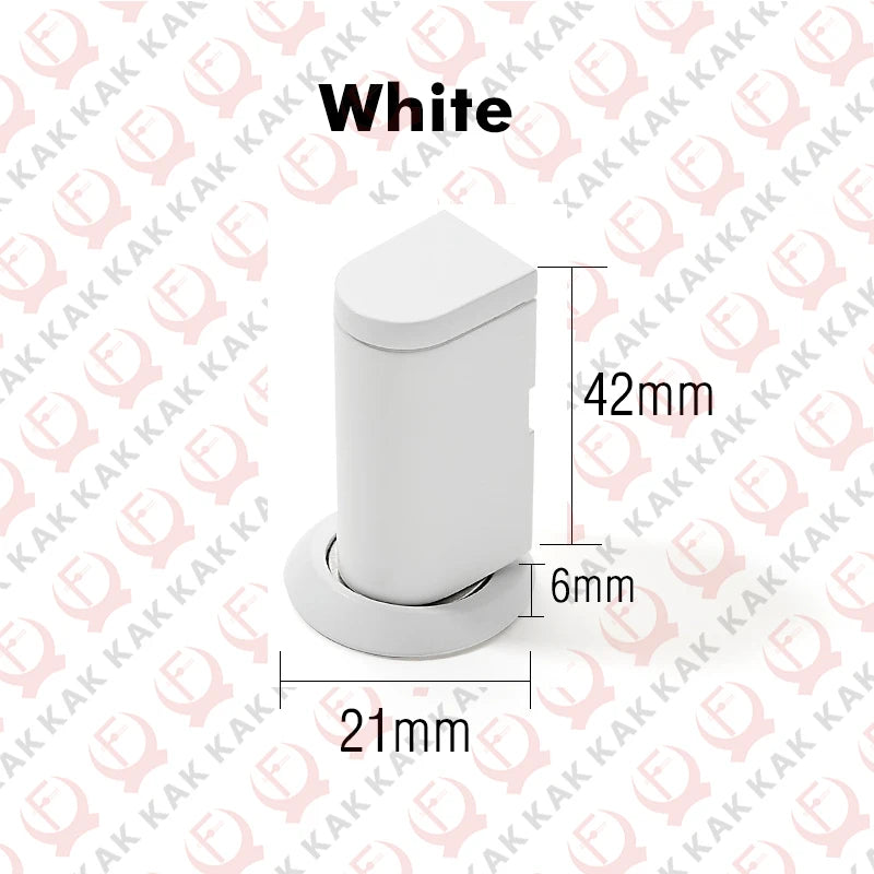 KAK Invisible Door Stopper Adjustable Magnetic Door Stop with Sticker Non-punch Wind-proof Hidden Door Holder Zinc Alloy Hardwar