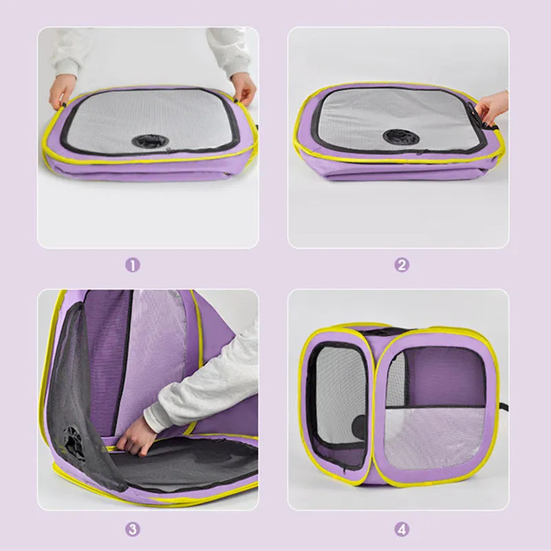 Pet Drying Box Bath Blow Anti-escape Artifact for Puppies and Dogs Bag Household Water Dryer Portable Cat Cage
