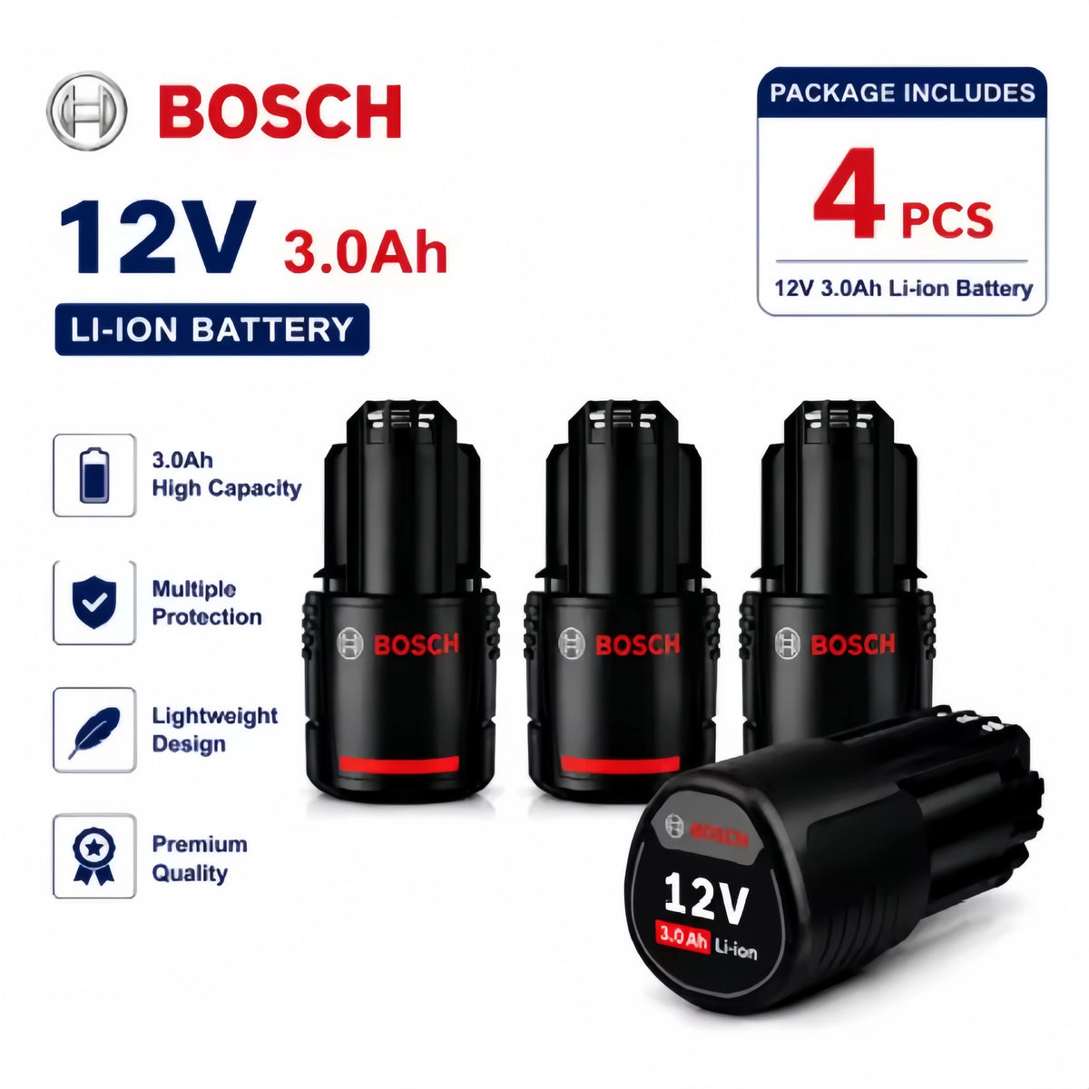 Original100% Bosch 18V battery, wireless power tool lithium battery, BAT609BAT610G BAT618BAT620BAT622GSR18V-LI，18V，6000mAh