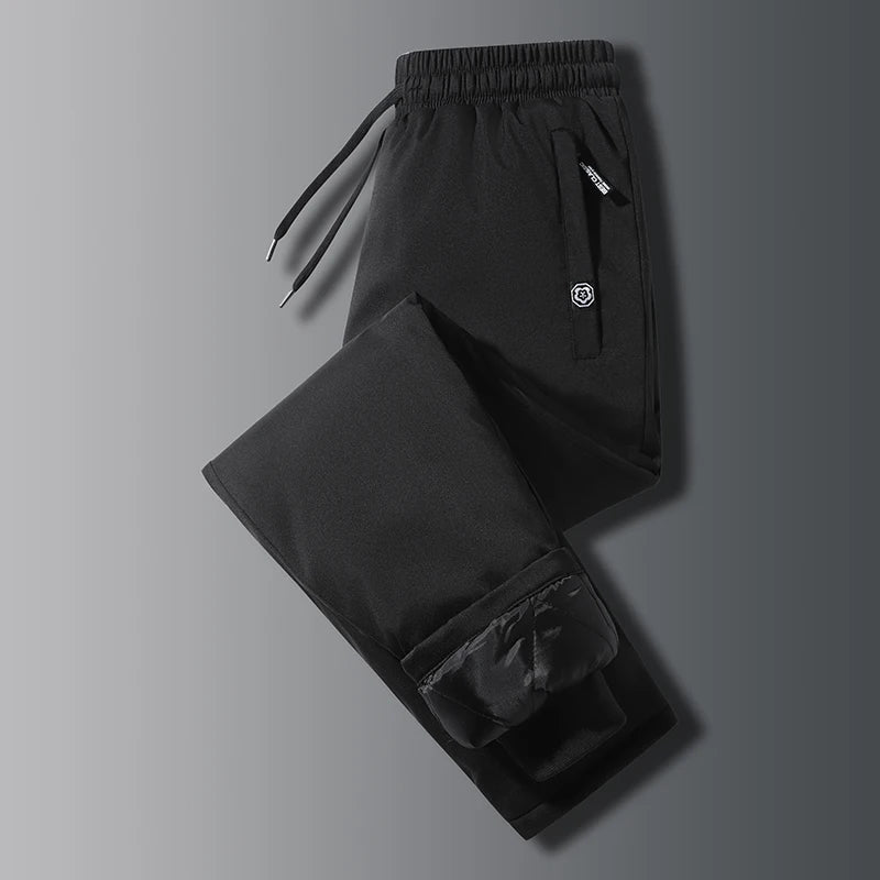Padding Men Long Thickness Down Cotton Warm Trousers Clothing Snow Ski Cold-proof Men Sweatpants Waterproof Cotton Men Pants