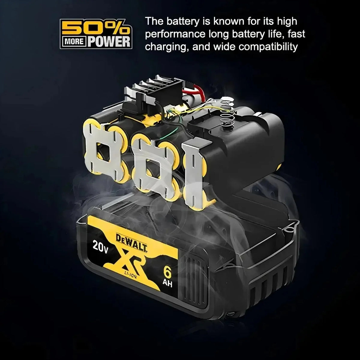 Original Dewalt 60V/20V Battery, 5AH 6AH 9AH Dewalt Battery,  DCF DCD DCG DCS DWE Series  Power Tools Battery Free Air Shipping