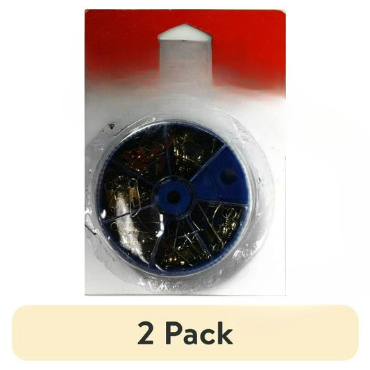 (2 pack) Fishing, Snap Swivel Assortment, Brass