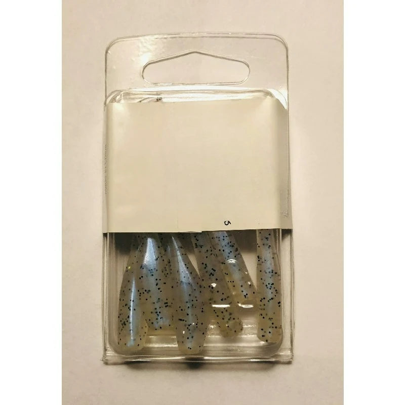 2 Inch Soft Fishing Lure, Color Peppered Pearl