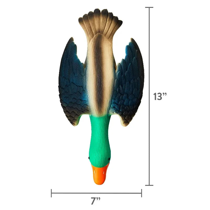 Multicolor Duck Latex Dog Toy with Squeaker, Chew Level 3