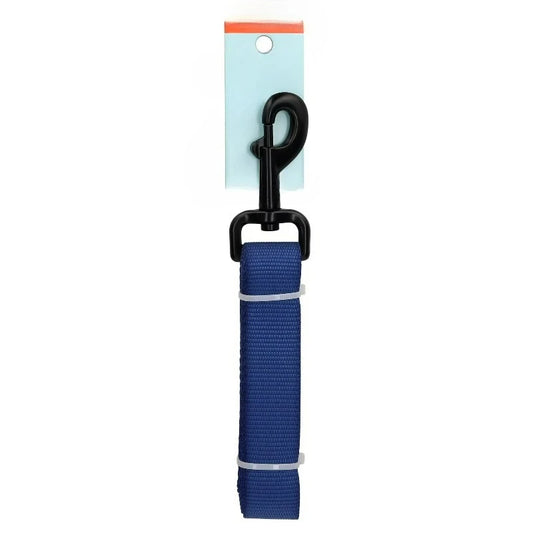 6' Solid Polyester Leash, Blue, M/L