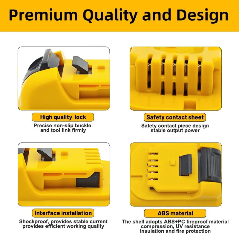 1-4Pack 12V Replacement For DEWALT DCB120 Lithium-ion Batteries 12V 3.0-6.0Ah Battery DCB123 DCB125 DCD710  Power Tools Battery