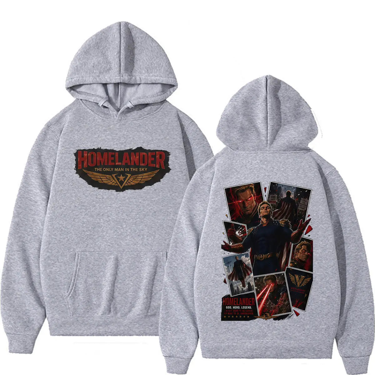 Hot Sale Homelander Hoodie The Boys TV Series Character Sweatshirts Men Women Gothic Casual Fleece Long Sleeve Pullovers Hoodies