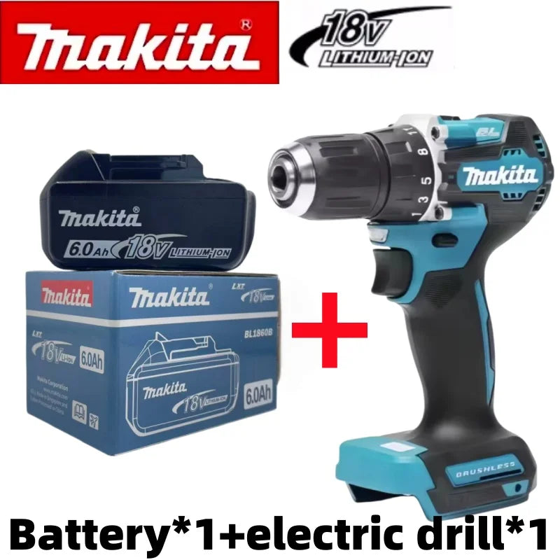 Genuine Makita 18V LXT 6.0Ah Li-ion Rechargeable Battery, Replacement for BL1840 BL1850 BL1860 Power Tool Battery